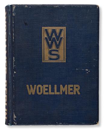 [SPECIMEN BOOK — WILHELM WOELLMER’S SCHRIFTGIESSEREI]. Wilhelm Woellmer’s Schriftgiesserei Berlin SW Hauptprobe der Schrifgiesserei und